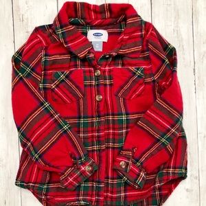 Old Navy plaid flannel shirt